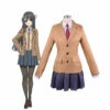 Anime Rascal Does Not Dream Of Bunny Girl Senpai Mai Sakurajima Uniform Cosplay Costumes