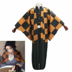 Anime Demon Slayer Kimetsu No Yaiba Tanjuro Kamado Cosplay Costumes