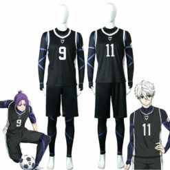 Anime Blue Lock Reo Mikage Seishiro Nagi Black Cosplay Costumes
