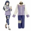 Anime Naruto Hyuga Hinata Uzumaki Fullset Cosplay Costume With Free Props
