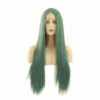 60cm Women Lace Front Wigs Long Straight Dark Green Cosplay Wigs -COSPLAY CLANS Sales Store 1 79cf9dee c6a8 4602 80d7 2f5f5f6e8af9