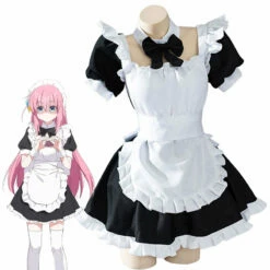 Anime Bocchi The Rock! Hitori Gotou Maid Cosplay Costumes