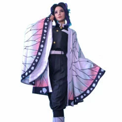 Anime Demon Slayer Kimetsu No Yaiba Shinobu Kocho Kimono Cosplay Costume