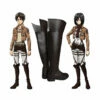 Anime Attack On Titan Eren Jaeger Mikasa Ackerman The Wings Of Freedom Survey Corps Cosplay Shoes