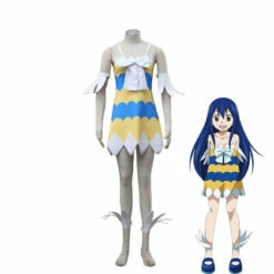 Anime Fairy Tail Wendy Marvell Cosplay Costume