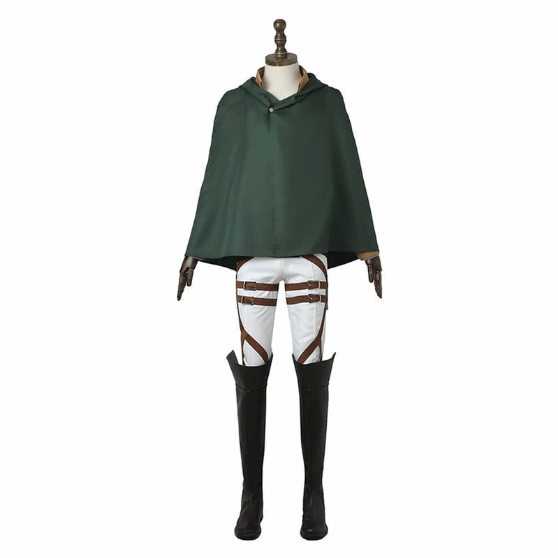 Anime Attack On Titan Eren Jaeger The Wings Of Freedom Survey Corps Uniform Set Cosplay Costume 6 Anime Attack On Titan Eren Jaeger The Wings Of Freedom Survey Corps Uniform Set Cosplay Costume - Image 4