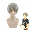 Anime Haikyuu Sugawara Koushi Short Gray Cosplay Wigs -COSPLAY CLANS Sales Store 1 988de7b9 fda7 421a 88d0 1541e30ccbc4