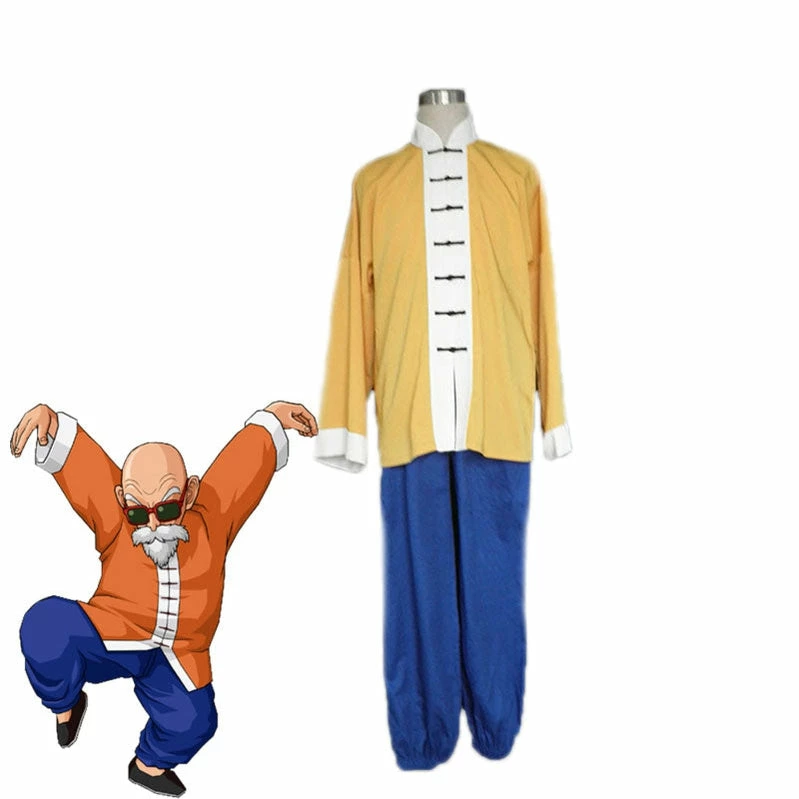 Anime Dragon Ball Master Roshi Cosplay Costume 3 Anime Dragon Ball Master Roshi Cosplay Costume