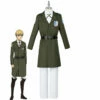 Anime Attack On Titan Season 4 Mikasa Ackerman Armin Survey Corps Cosplay Costume