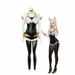 LOL KDA Skin Nine-Tailed Fox Ahri Outfit Full Sets Cosplay Costumes