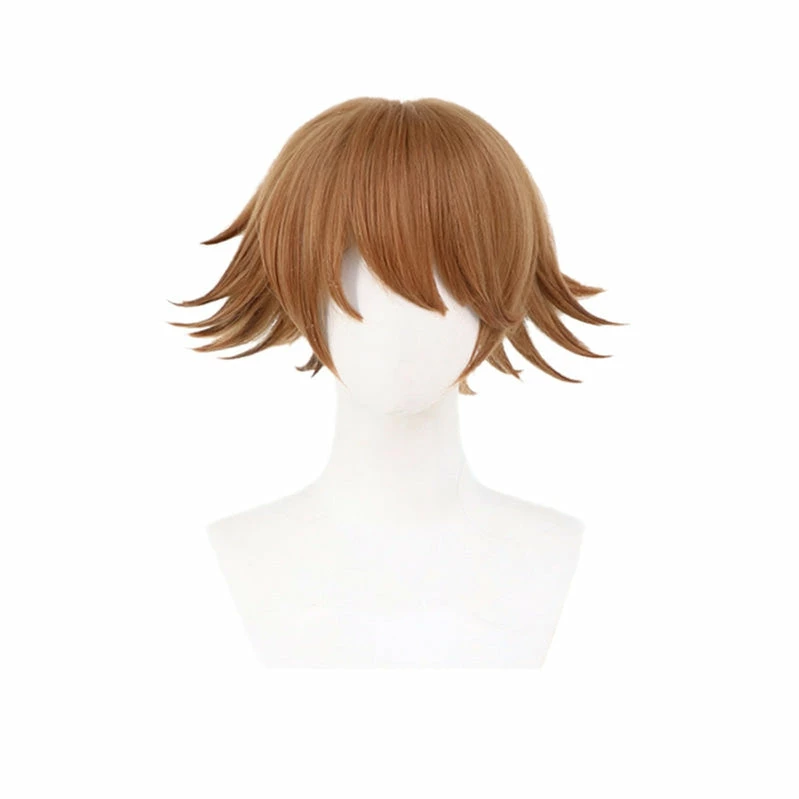 Anime Danganronpa: Trigger Happy Havoc Chihiro Fujisaki Short Brown Cosplay Wigs 4 Anime Danganronpa: Trigger Happy Havoc Chihiro Fujisaki Short Brown Cosplay Wigs - Image 2