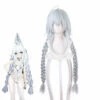 Game Azur Lane MNF Le Malin White Mixed Blue Double Twist Braid Cosplay Wigs -COSPLAY CLANS Sales Store 1 bafc61c4 ee4f 47a2 8110 3859f07b09d1