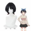 Anime Rent-A-Girlfriend Ruka Sarashina Short Black Gradient Brown Cosplay Wigs -COSPLAY CLANS Sales Store 1 c05ff83e 602b 4e65 a43c 769ab890d045