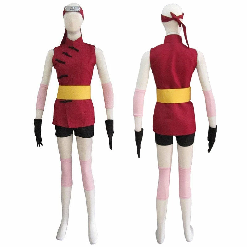 Anime Naruto The Last-Sakura Haruno Childhood Cosplay Costumes 3 Anime Naruto The Last-Sakura Haruno Childhood Cosplay Costumes