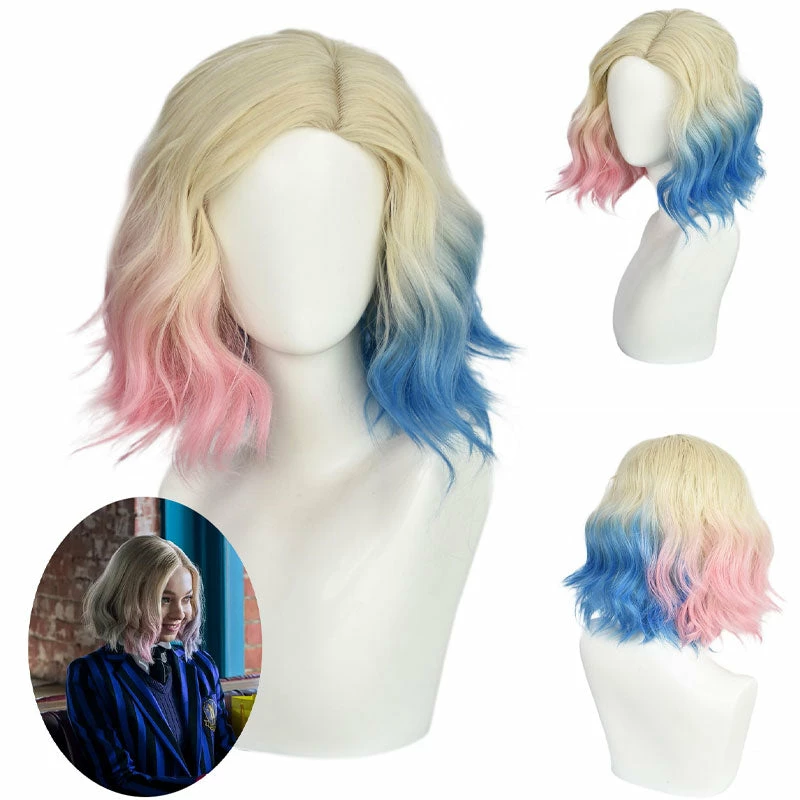 The Addams Family Enid Sinclair Gradient Cosplay Wigs 3 The Addams Family Enid Sinclair Gradient Cosplay Wigs