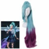Game LOL KDA All Out Seraphine 100cm Long Green Gradient Purple Ponytail Cosplay Wigs -COSPLAY CLANS Sales Store 1 d641ec7f b603 4335 9268 9d63db2715f0