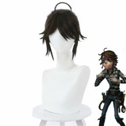 Game Identity V Prisoner Luca Balsa Brown Short Cosplay Wigs