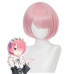 Re: Zero Starting Life In Another World Ram Pink Cosplay Wig