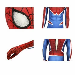 Spider-Man PS4 Peter Parker Spiderman Punk Rock Elastic Force Jumpsuit Cosplay Costume With Headgear And Vest Jacket -COSPLAY CLANS Sales Store 1 e3f6a4a5 122b 4919 a331 60689e0fd778