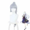 Game Genshin Impact Kamisato Ayaka Light Gray Blue Ponytail Cosplay Wigs -COSPLAY CLANS Sales Store 1 ed24d04a 9878 4047 a03c 64949e027667