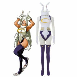 Anime My Hero Academia Miruko Bunny Girl Sexy Rabbit Jumpsuit Cosplay Costumes