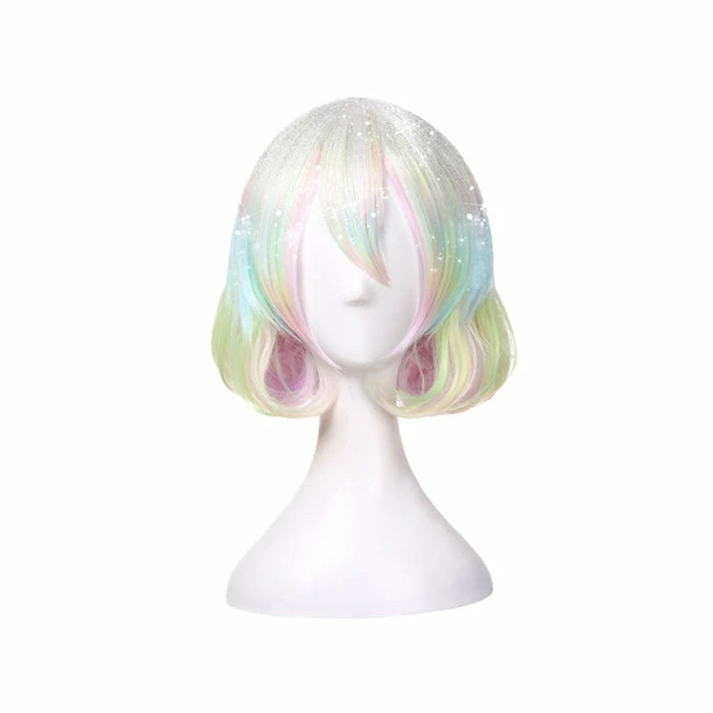 Anime Land Of The Lustrous Diamond Short Colorful Cosplay Wigs 4 Anime Land Of The Lustrous Diamond Short Colorful Cosplay Wigs - Image 2