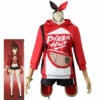 Game Genshin Impact Pizza Hut Amber Cosplay Costumes
