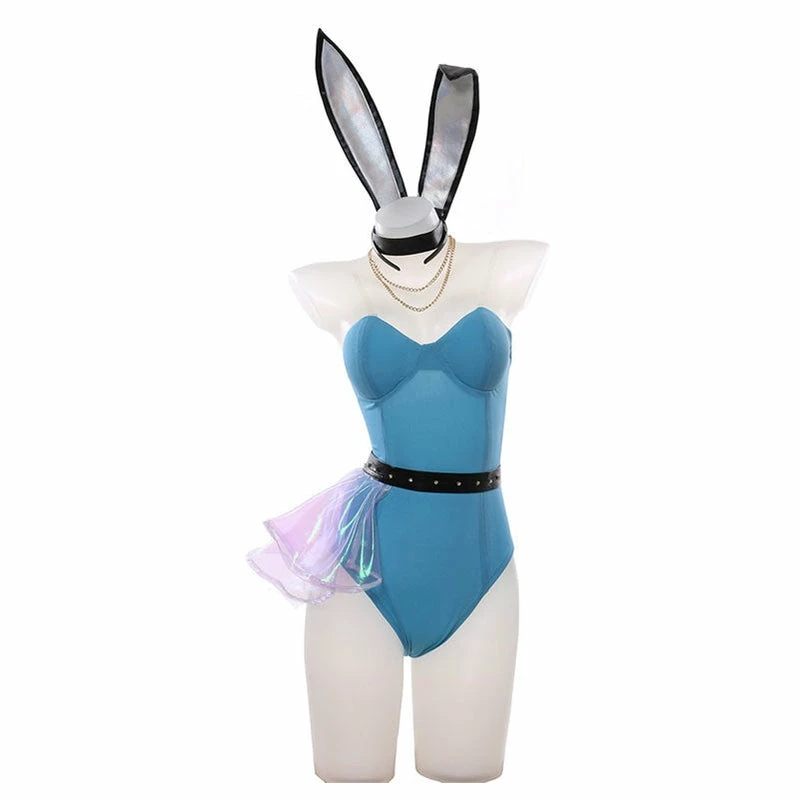LOL KDA ALL OUT Seraphine Bunnysuit Cosplay Costumes 4 LOL KDA ALL OUT Seraphine Bunnysuit Cosplay Costumes - Image 2