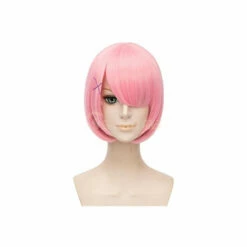 Anime Re:Zero Starting Life In Another World Rem And Ram Short Blue Pink Cosplay Wigs -COSPLAY CLANS Sales Store 2 1