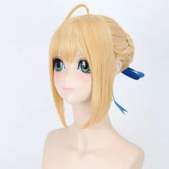 Anime FGO Fate Stay Night Arturia Pendragon Saber Blonde Grey Styled Updo 3 Colors Cosplay Wigs -COSPLAY CLANS Sales Store 2 268e580e 5a31 4f8d b82d ab46b164378e