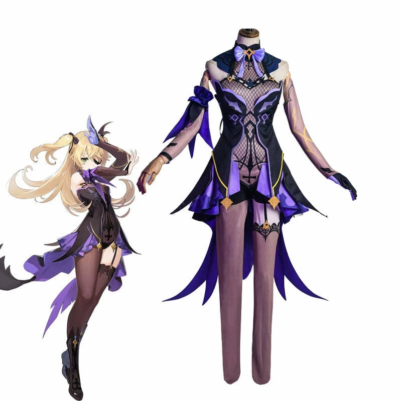 Game Genshin Impact Fischl Full Set Cosplay Costumes 4 Game Genshin Impact Fischl Full Set Cosplay Costumes - Image 2