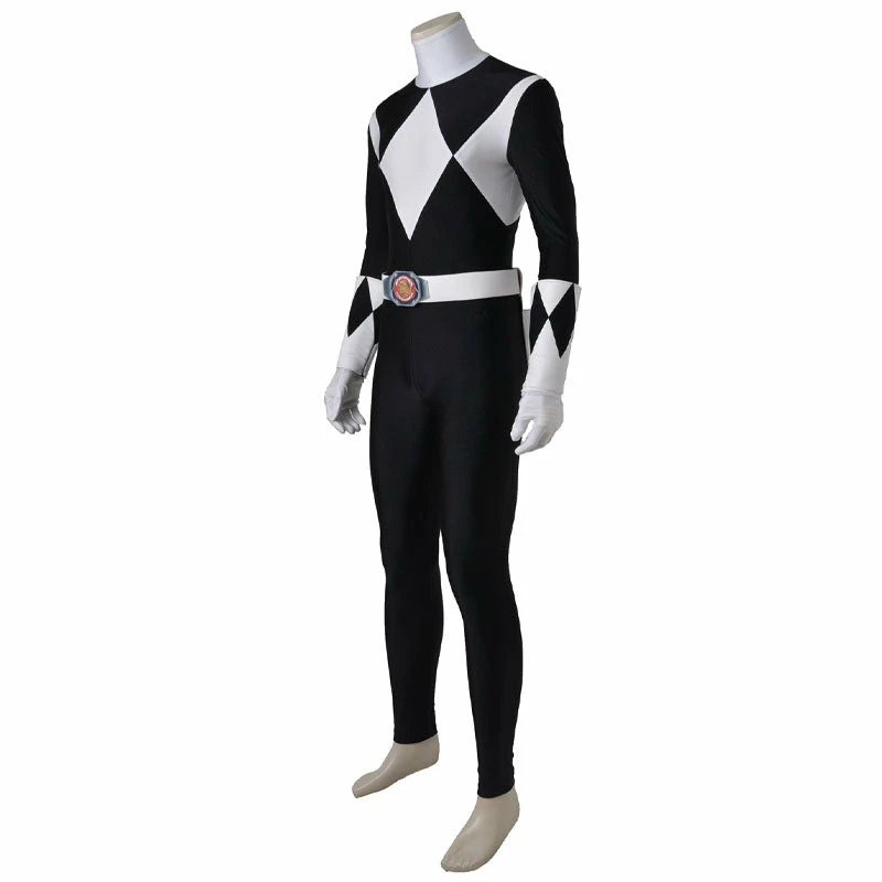 Mighty Morphin Power Rangers Zack Taylor Black Ranger Cosplay Costumes 4 Mighty Morphin Power Rangers Zack Taylor Black Ranger Cosplay Costumes - Image 2