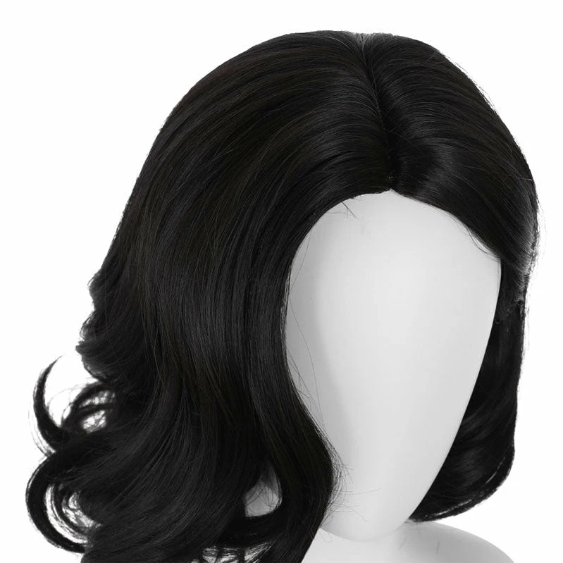 Movie Resident Evil Village Alcina Dimitrescu Lady Black Curls Cosplay Wigs 4 Movie Resident Evil Village Alcina Dimitrescu Lady Black Curls Cosplay Wigs - Image 2