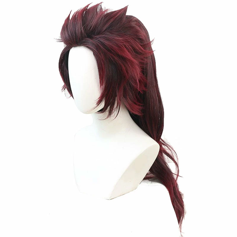 Anime Demon Slayer Kimetsu No Yaiba Tanjirou Kamado Long Ponytail Cosplay Wigs 4 Anime Demon Slayer Kimetsu No Yaiba Tanjirou Kamado Long Ponytail Cosplay Wigs - Image 2