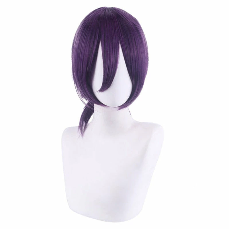 Anime Chainsaw Man Reze Purple Short Cosplay Wigs 4 Anime Chainsaw Man Reze Purple Short Cosplay Wigs - Image 2