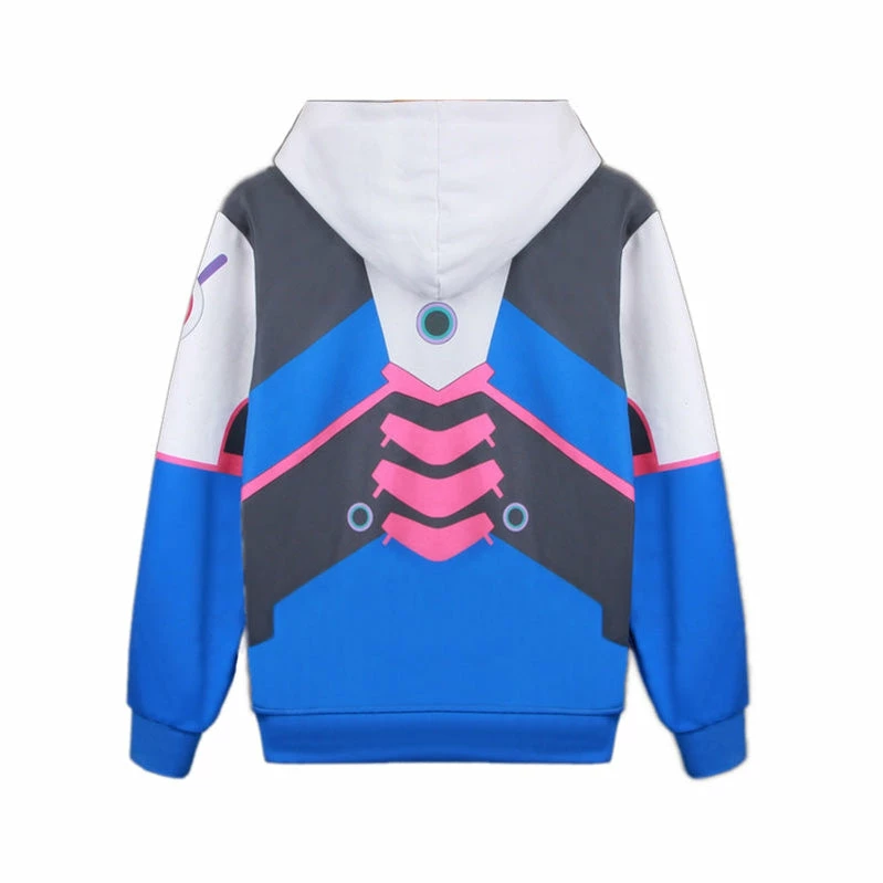Game OW Overwatch D.Va Hana Song Fleece Lined Hoodie Jacket Cosplay Costumes 5 Game OW Overwatch D.Va Hana Song Fleece Lined Hoodie Jacket Cosplay Costumes - Image 3
