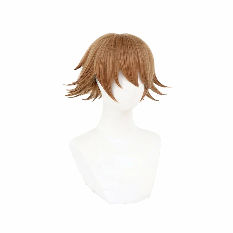 Anime Danganronpa: Trigger Happy Havoc Chihiro Fujisaki Short Brown Cosplay Wigs 5 Anime Danganronpa: Trigger Happy Havoc Chihiro Fujisaki Short Brown Cosplay Wigs - Image 3