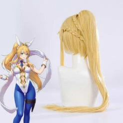 FGO Fate/Grand Order Saber Arutoria Pendoragon Bunny Gril Long Blonde Heat Resistant Cosplay Wig -COSPLAY CLANS Sales Store 2 9a7fd832 87d6 43f5 9aa7 a51d924790c8
