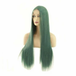 60cm Women Lace Front Wigs Long Straight Dark Green Cosplay Wigs -COSPLAY CLANS Sales Store 2 a0ee55d3 9851 4dce aa30 8e9fab1289b0