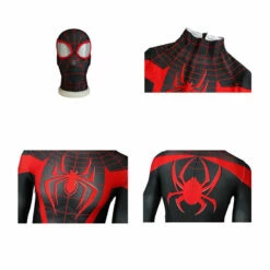 Movie Spider-Man: Into The Spider-Verse Miles Morales Spiderman Elastic Force Jumpsuit Cosplay Costume With Free Headgear -COSPLAY CLANS Sales Store 2 b2f05d01 ff10 4c4b a249 2fd31e0e81d7