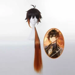 Game Genshin Impact Zhongli Dark Brown Long Cosplay Wigs -COSPLAY CLANS Sales Store 2 bb49eb70 e779 41f6 add3 7e4b02656f2b
