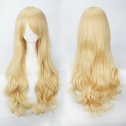 Women Wavy Sweet 80cm Long Yellow Blonde Orange Lolita Fashion Wigs With Bangs -COSPLAY CLANS Sales Store 2 c3cf33d2 2e6c 4be4 a59c 7cfd97ae1e0f