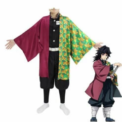 Anime Demon Slayer Kimetsu No Yaiba Tomioka Giyuu Kimono Cosplay Costumes