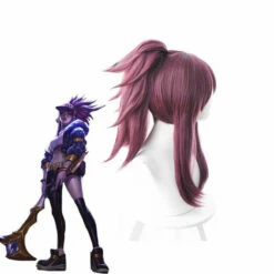 LOL KDA Skin Akali 45cm Long Purple Ponytail Cosplay Wigs -COSPLAY CLANS Sales Store 2 cf203456 b97a 4c39 9a53 5390e535c3f6