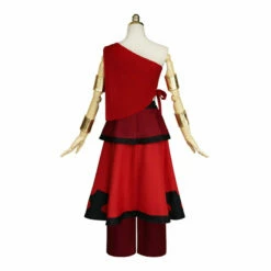 Anime Avatar: The Last Airbender Katara Red Dress Outfit Cosplay Costume -COSPLAY CLANS Sales Store 2 d16e26b5 6bb1 4d43 a66b c7f7458f160b