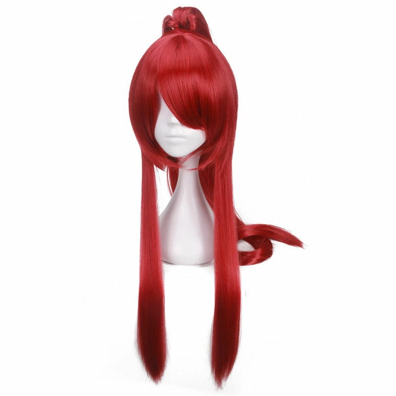 Anime Fairy Tail Erza Scarlet Red Long Cosplay Wigs 4 Anime Fairy Tail Erza Scarlet Red Long Cosplay Wigs - Image 2