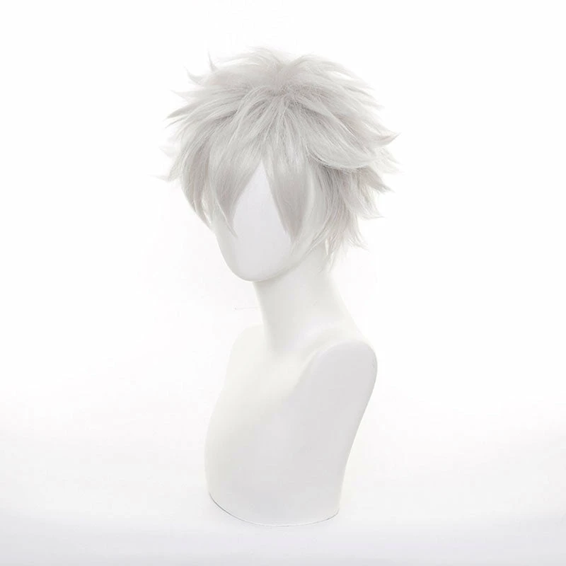 Anime Gintama Sakata Gintoki Silver Grey Cosplay Wigs 4 Anime Gintama Sakata Gintoki Silver Grey Cosplay Wigs - Image 2