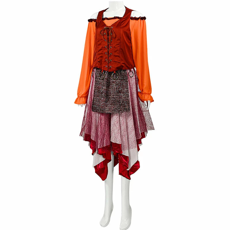 Hocus Pocus 2 Mary Sanderson Cosplay Costumes 4 Hocus Pocus 2 Mary Sanderson Cosplay Costumes - Image 2