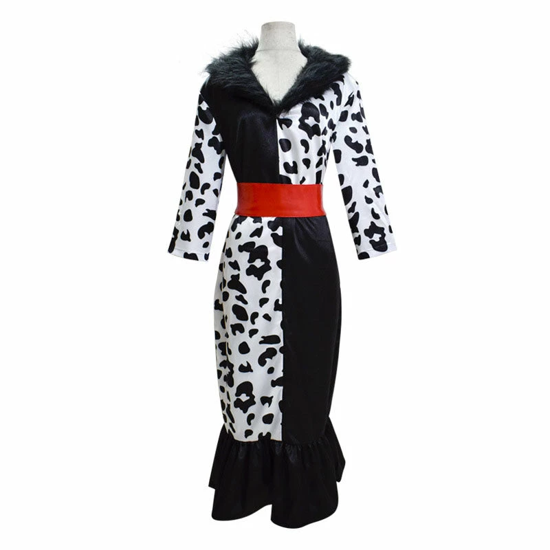 Movie Cruella De Vil Cruella Halloween Cosplay Costumes 4 Movie Cruella De Vil Cruella Halloween Cosplay Costumes - Image 2