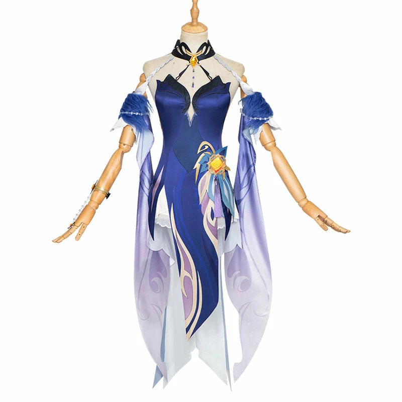 Game Genshin Impact Ningguang Orchid's Evening Gown Cosplay Costumes 4 Game Genshin Impact Ningguang Orchid's Evening Gown Cosplay Costumes - Image 2